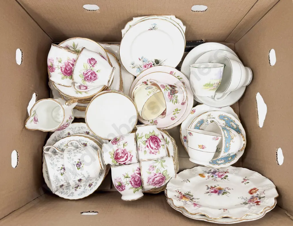 Box Qty of Assorted Fancy Tea China etc Image 1++