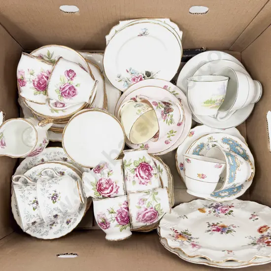 Box Qty of Assorted Fancy Tea China etc