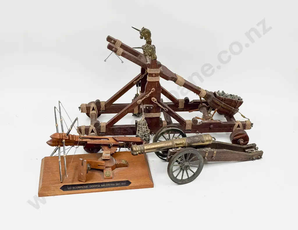 Qty of Assorted Model Weaponry incl Catapult Image 1++