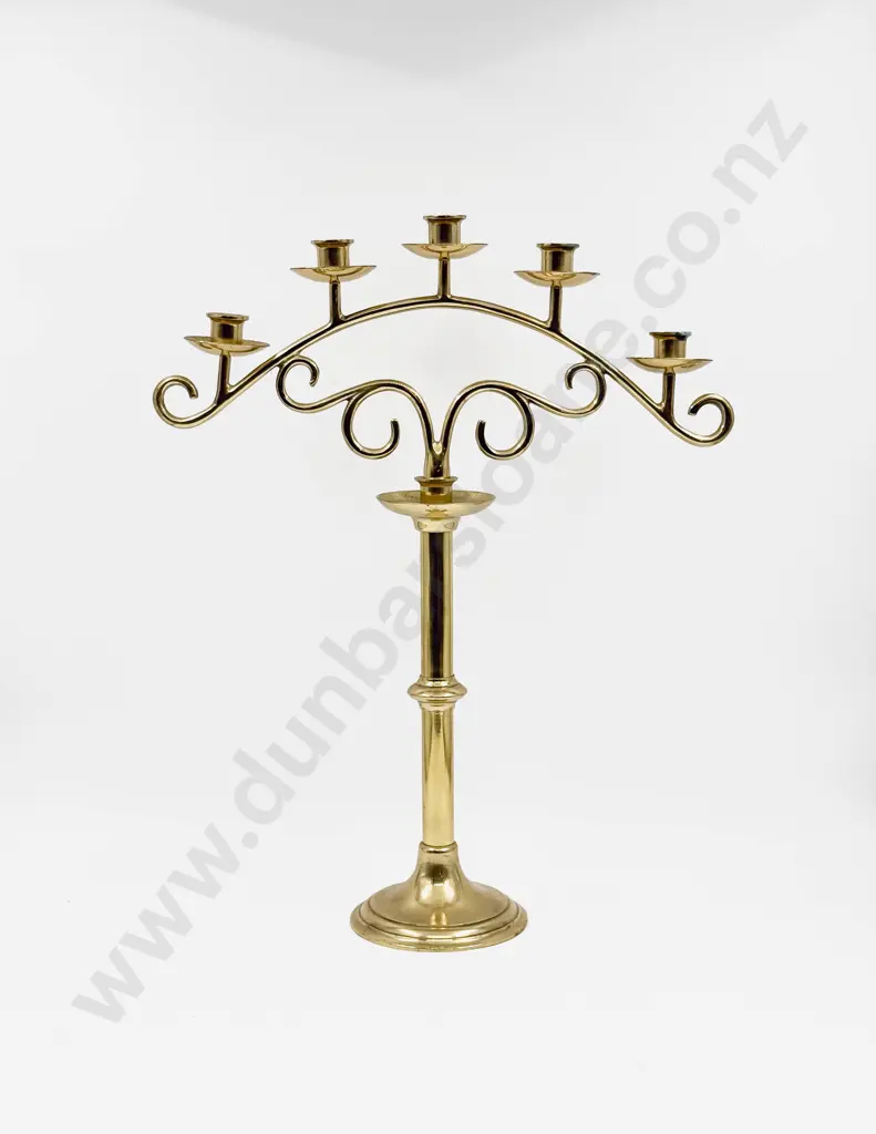 Large Brass Candelabra Image 1++