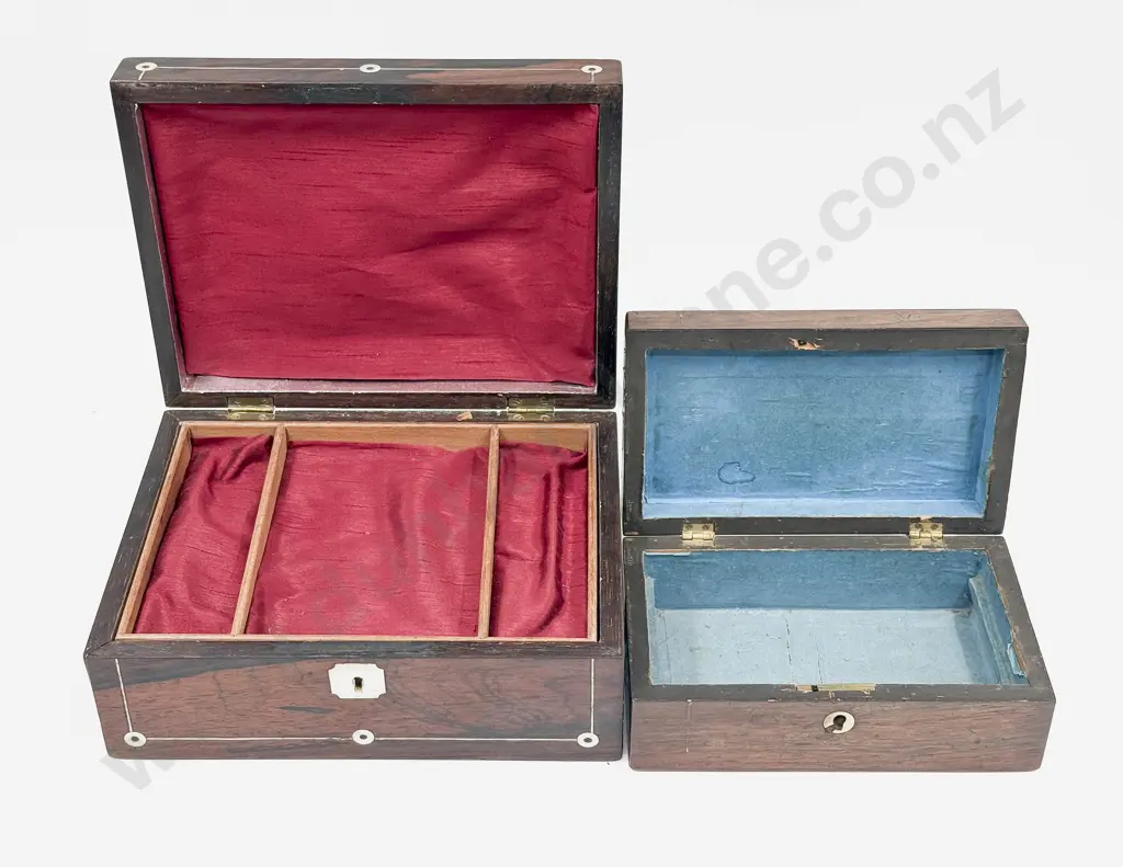 Two Inlaid Jewellery Boxes Image 1++