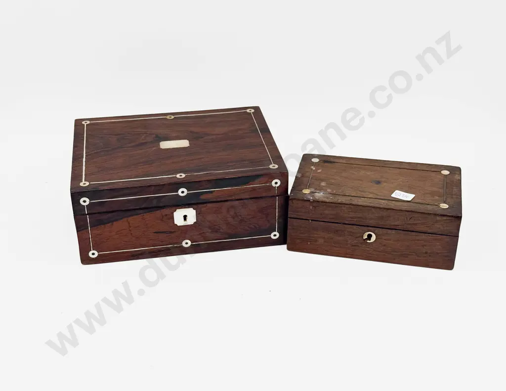 Two Inlaid Jewellery Boxes Image 1++