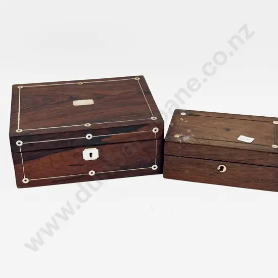 Two Inlaid Jewellery Boxes