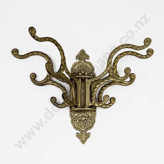 Brass Multi Hook Coat Rack