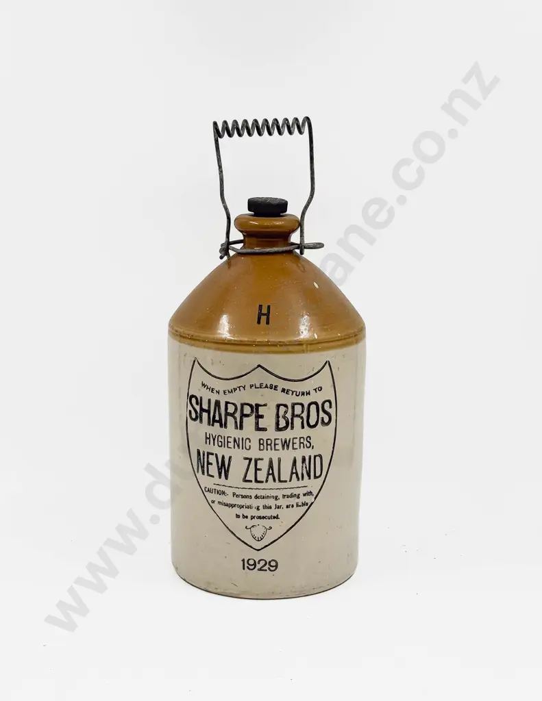 NZ Stoneware Sharpe Bros Crock Image 1++