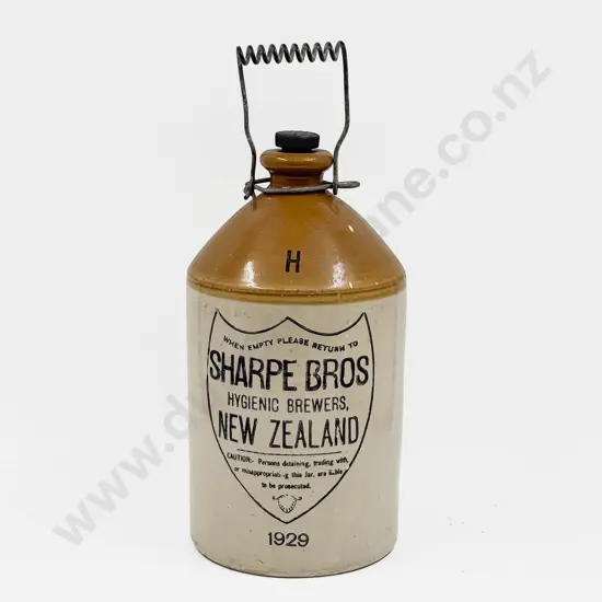 NZ Stoneware Sharpe Bros Crock