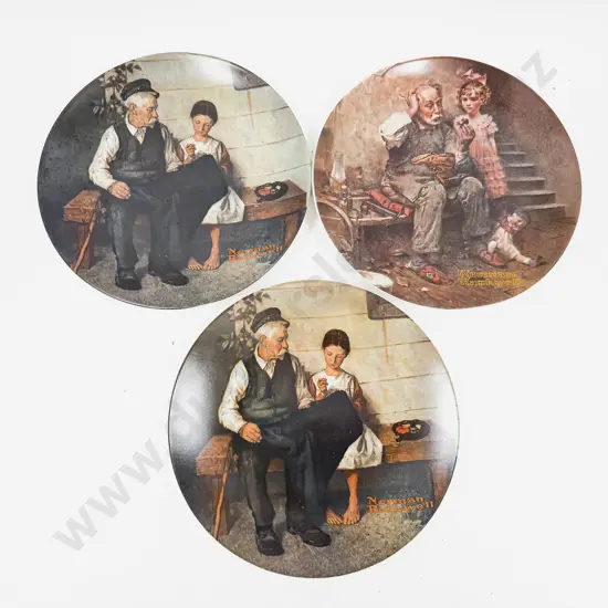 Three Assorted Boxed Comm. Plates