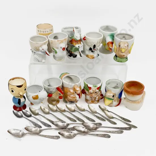 Qty of Assorted Vintage Novelty Egg Cups
