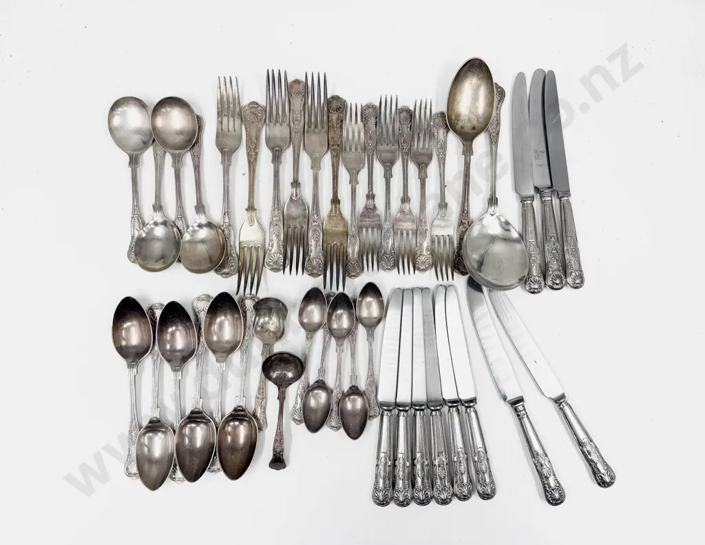 Qty of Kings Pattern S/P Cutlery Image 1++