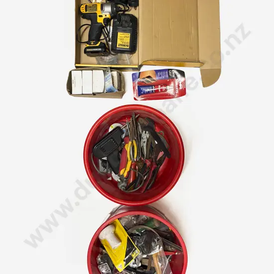 Three Tubs of Assorted Tools & Accessories