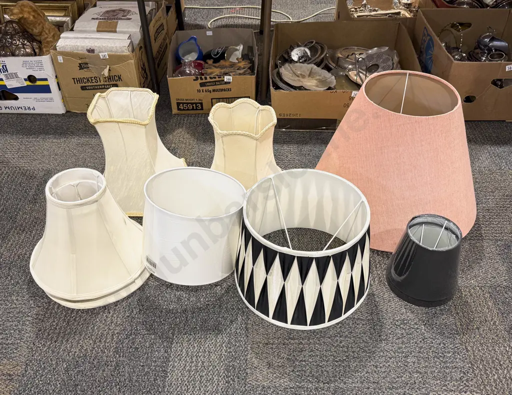 Qty of Assorted Lampshades Image 1++