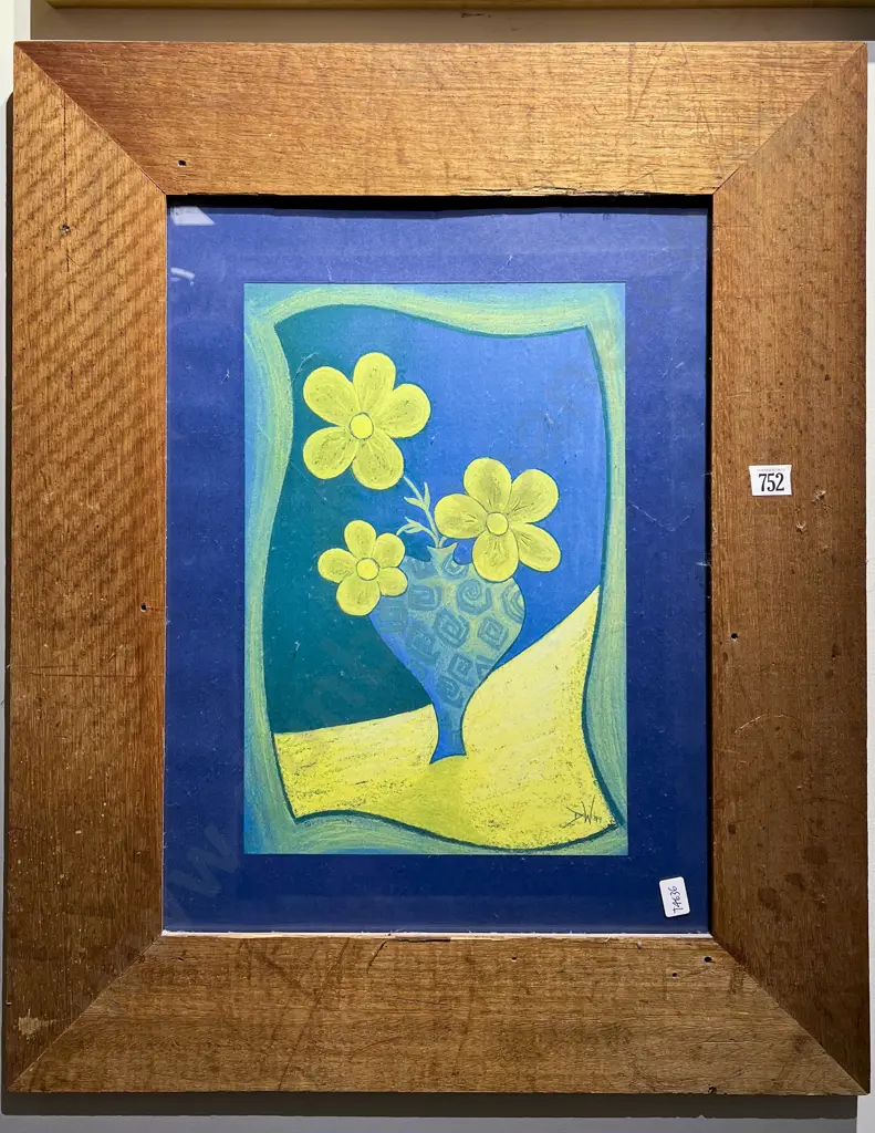 David Williams - Stylised Floral Still Life - Print Image 1++