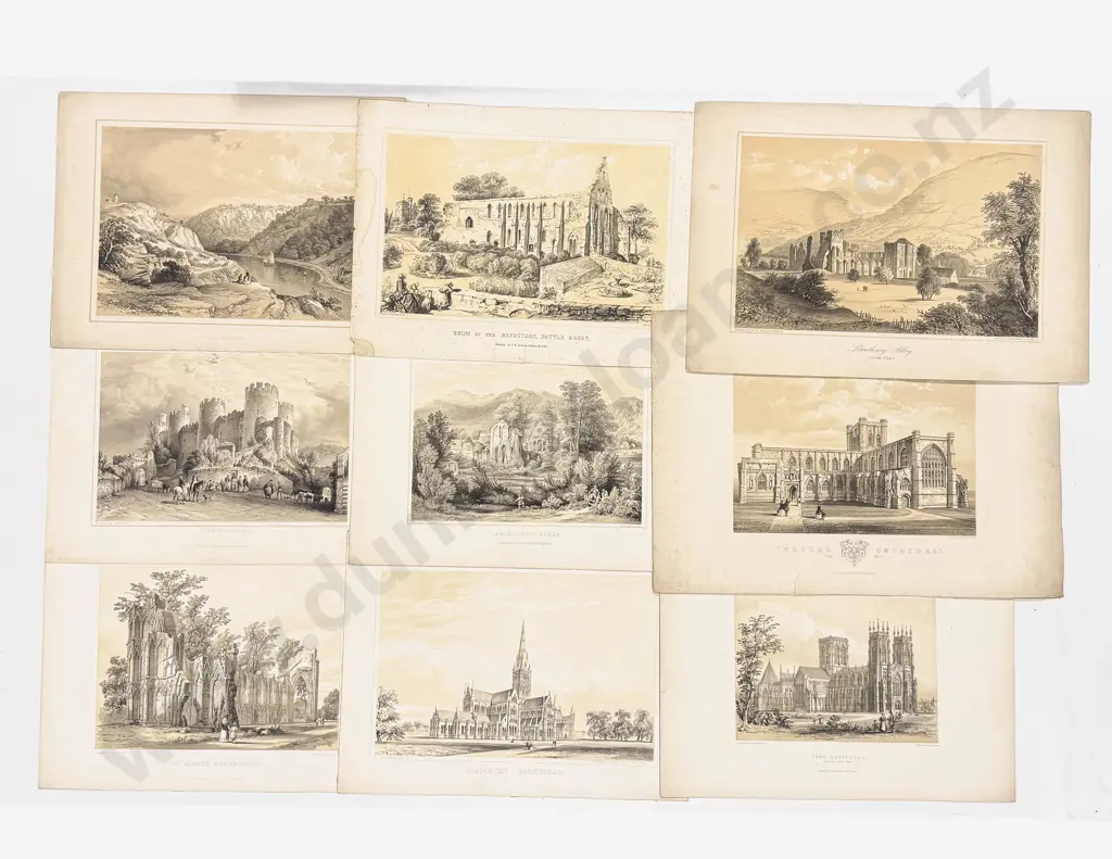 Qty of Assorted Loose Vintage Etchings Image 1++