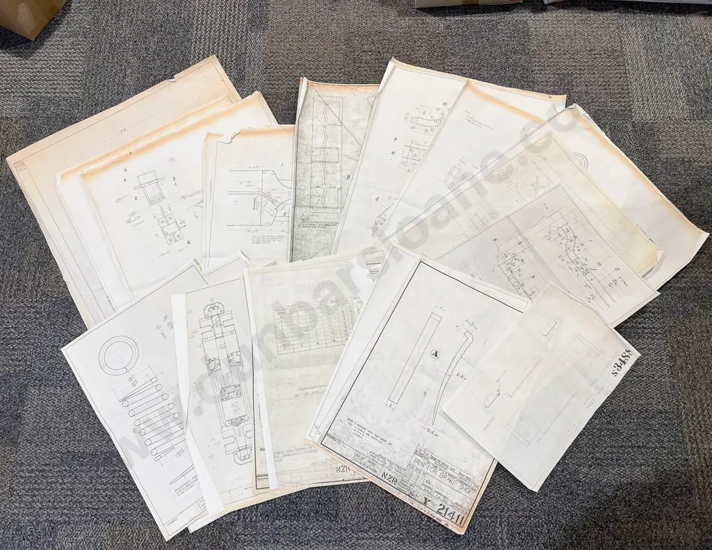 Large Qty of Assorted NZR Architectural Plans Image 1++