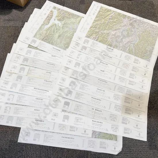 Large Qty of Assorted NZ Topigraphical Maps (Loose)