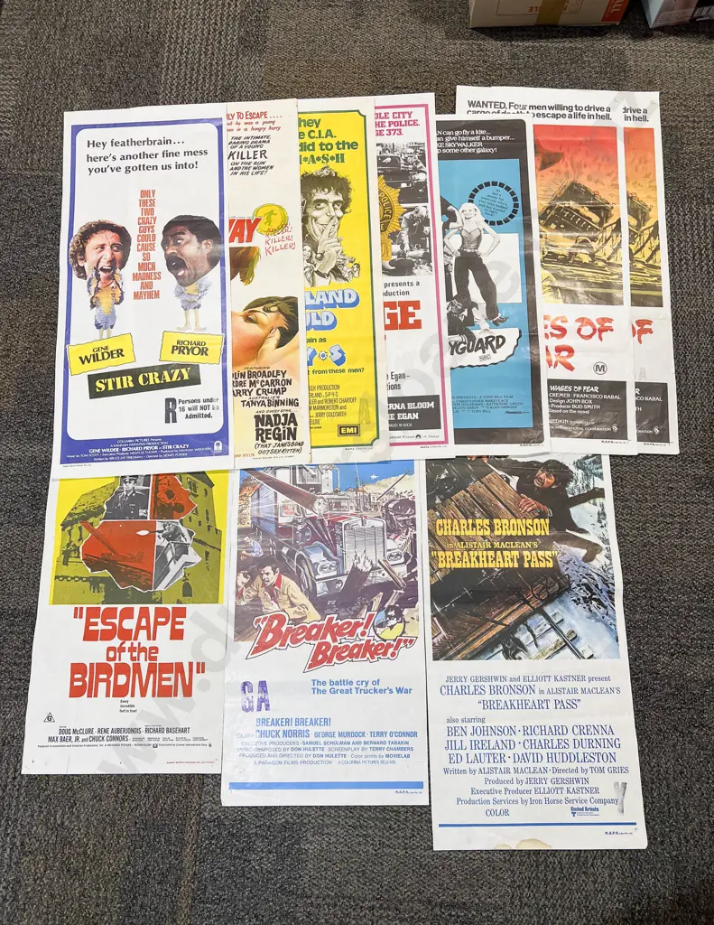 Qty of Assorted Vintage Movie Posters Image 1++