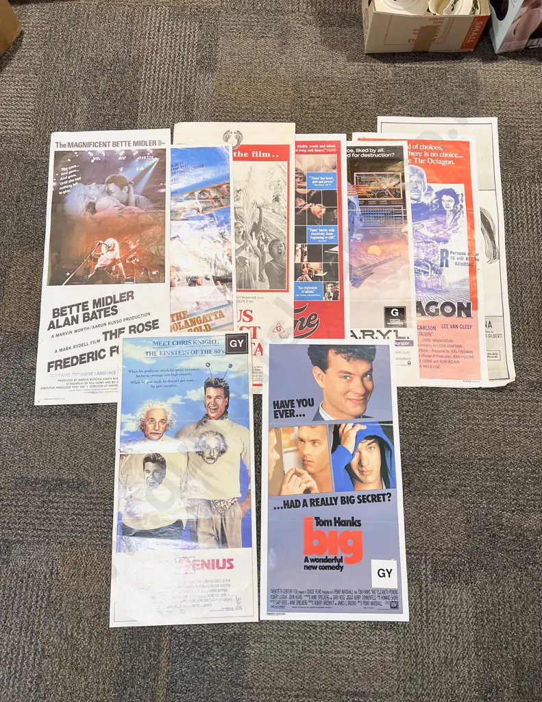 Qty of Assorted Vintage Movie Posters Image 1++