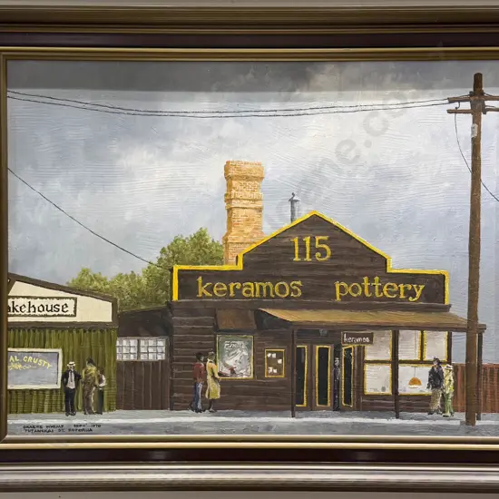 Graeme Whimp - "Tutanekai Street Rotorua" - Oil on Board