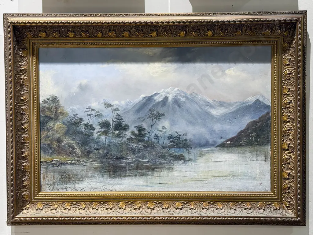 J W - Scenic Landscape - Oil on Canvas Image 1++