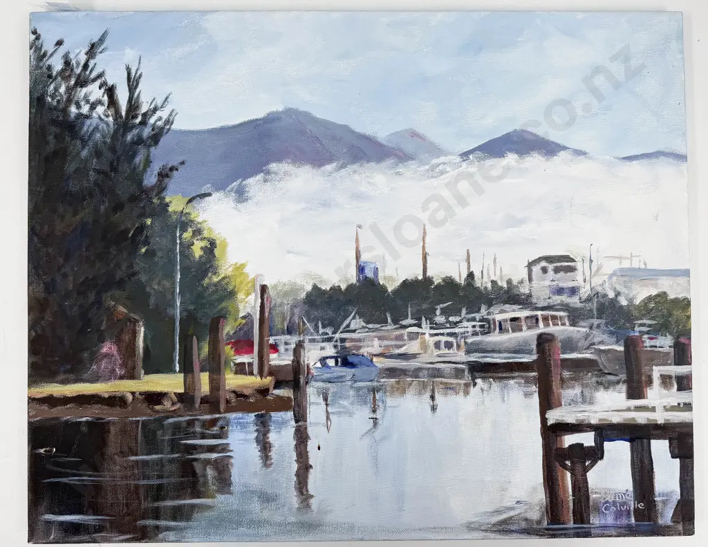 Esme Colville - "Havelock Marina" - Acrylic on Canvas Image 1++