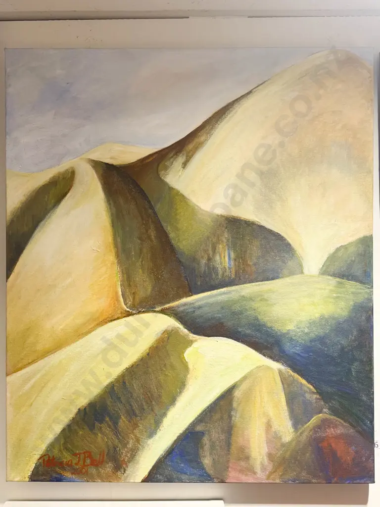 Patricia J. Bell - Hilltop Study - Oil on Canvas Image 1++