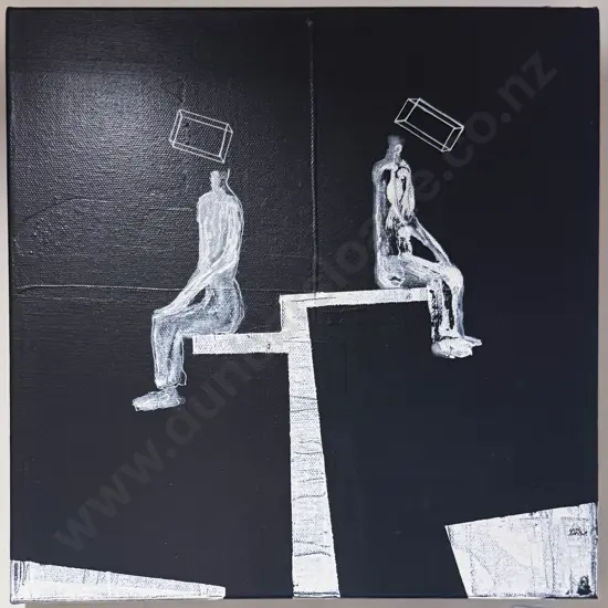 Sarah Allisser - "Where Are You" - Mixed Media on Canvas