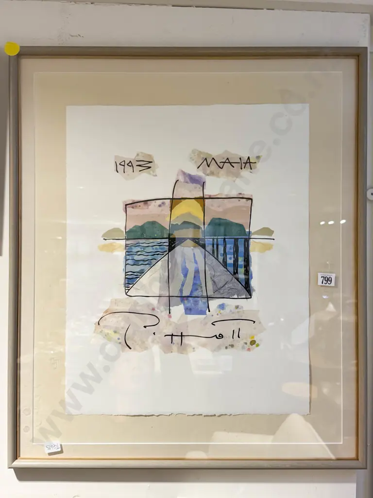 Rob Piggott - "Maia XI" - Monotype/Collage Image 1++