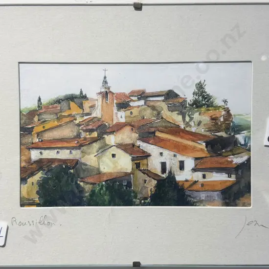 Signed Jean - "Roussillon" - Watercolour