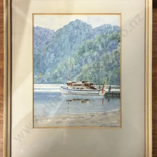 W M Barraud - Lake Okataina - W/C