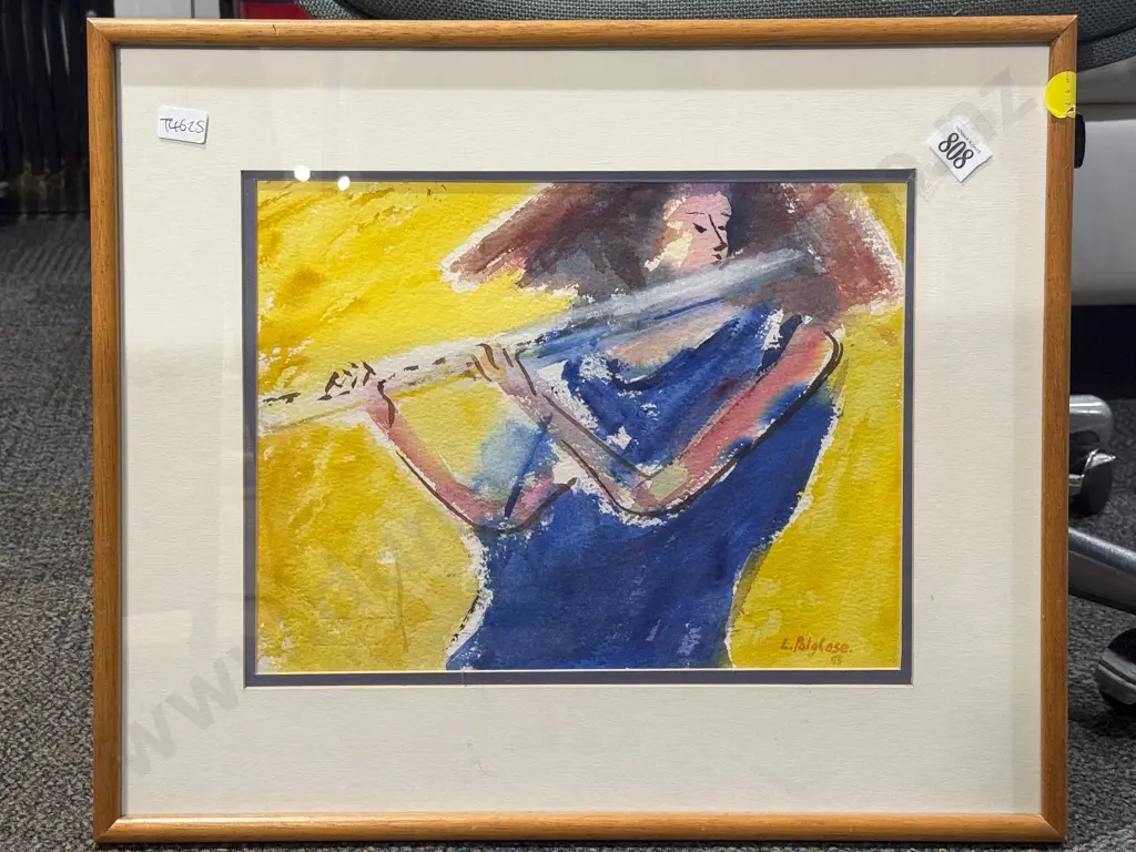 L. Polglase - "Musician" - Watercolour Image 1++