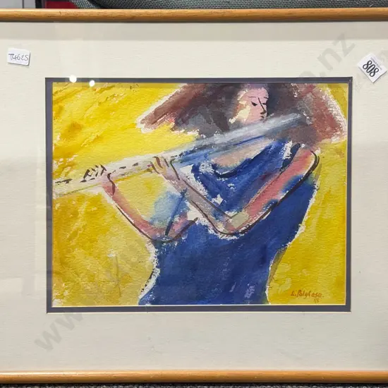 L. Polglase - "Musician" - Watercolour