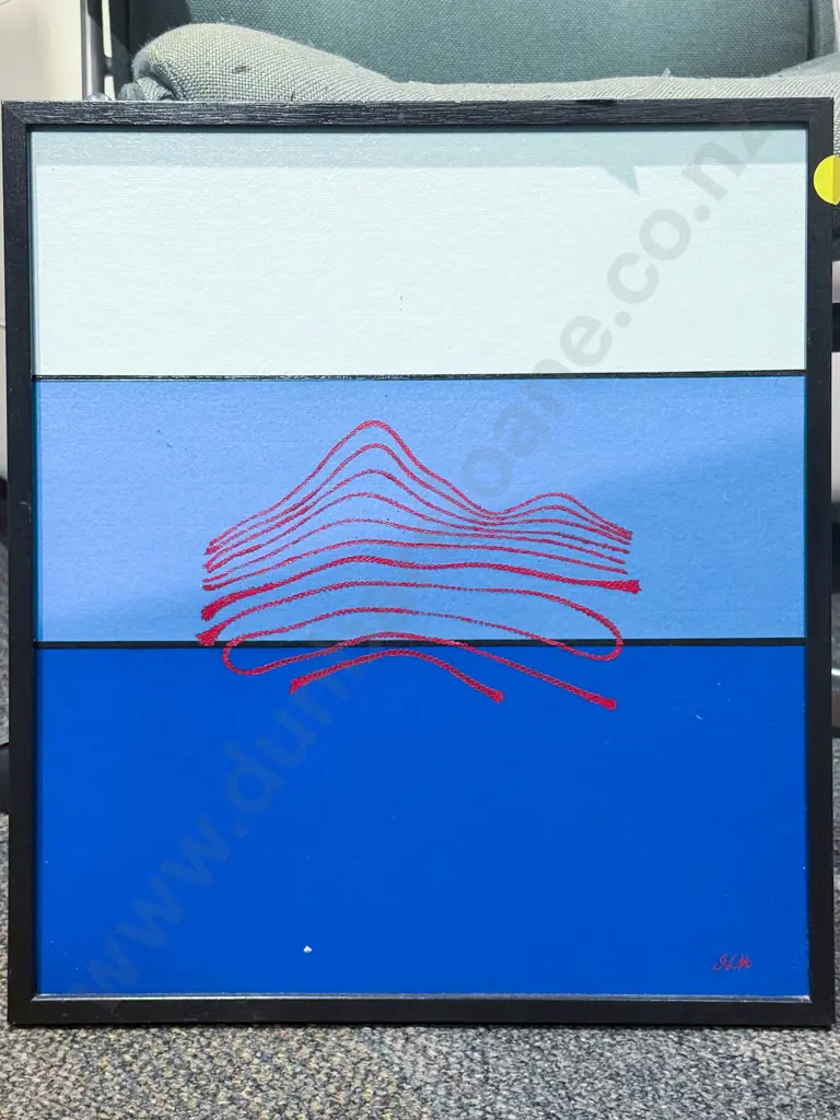 J. L. Hulston - Abstract - Acrylic on Painted Canvas Board Image 1++