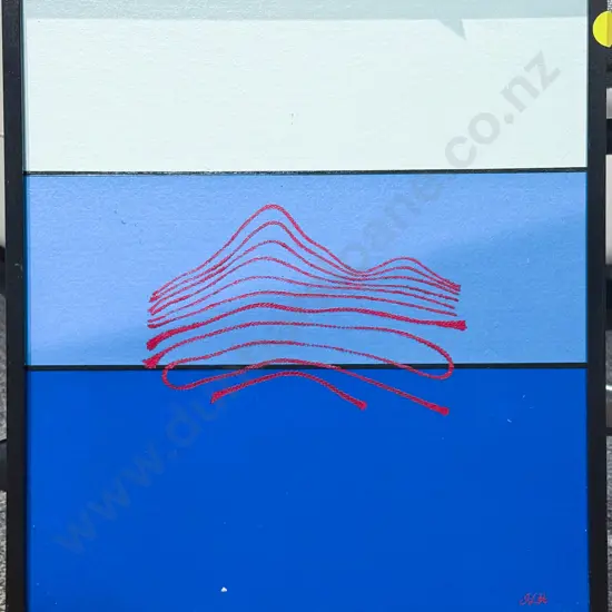 J. L. Hulston - Abstract - Acrylic on Painted Canvas Board