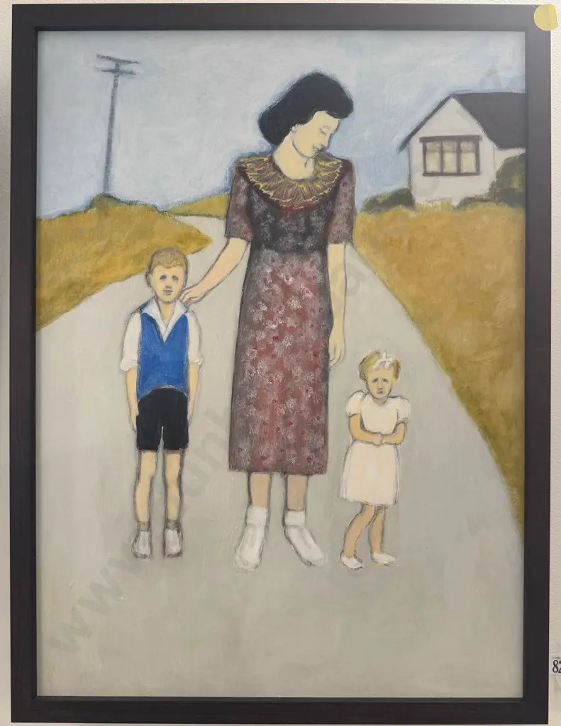 Judy Vaughan - "1940's Idyll" - Acrylic on Board Image 1++