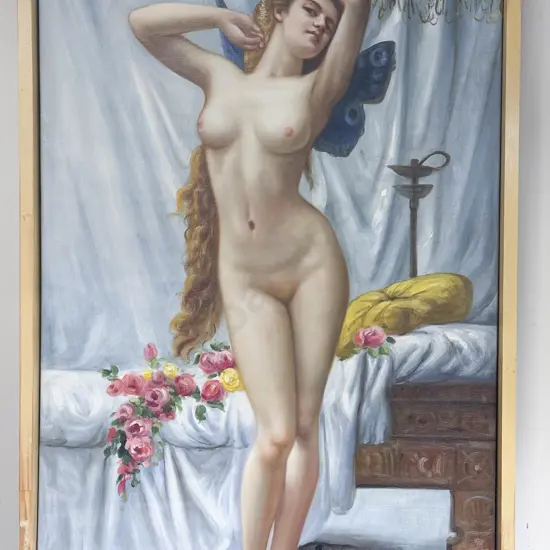 After Kejan Wang - "Awakening of Psyche" - Oil on Canvas