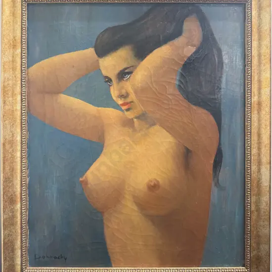 Signed Dobrosky - Nude Study - Oil on Canvas