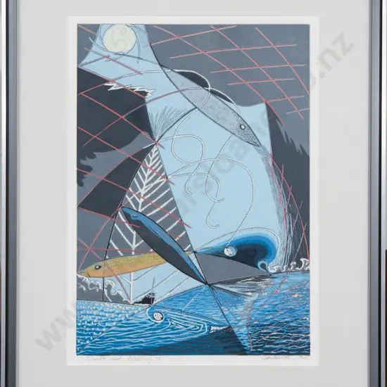 Signed Carter - "Draft Net Fishing II" - Ltd Edition Print 7/10