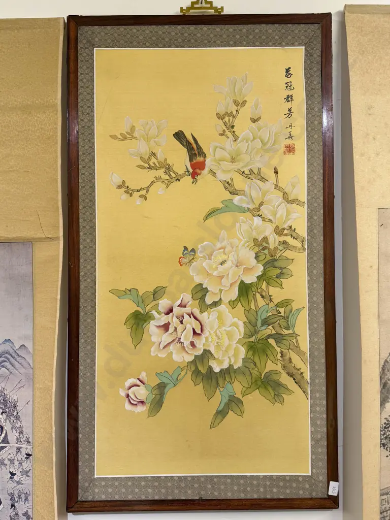 Two Chinese Decorative Wall Panels Image 1++