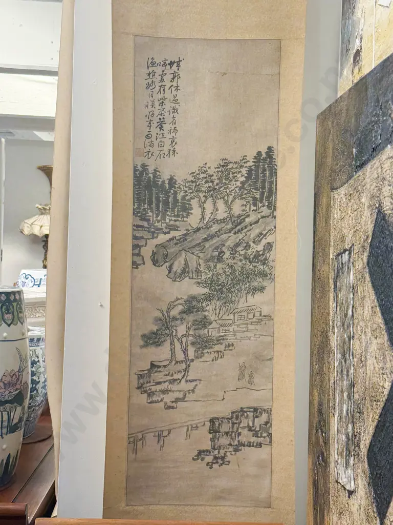 Two Chinese Scroll Works Image 1++