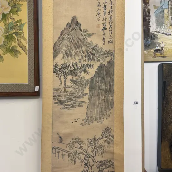 Two Chinese Scroll Works