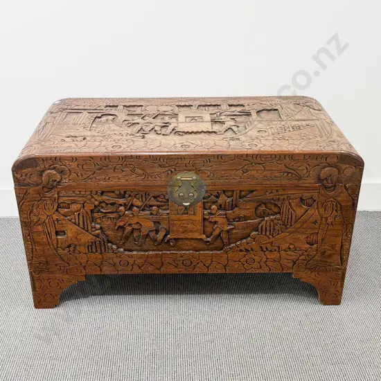 Carved Camphorwood Chest