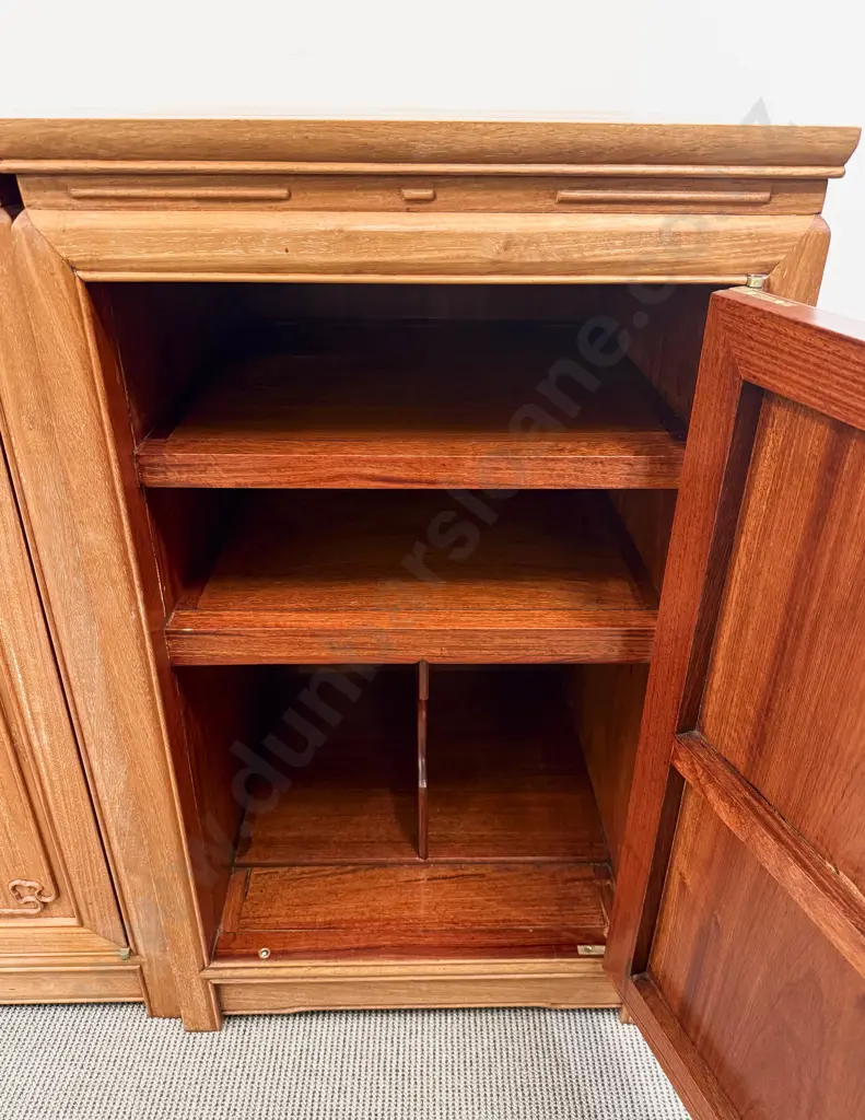 Modern Chinese Rosewood Three Piece Entertainment Suite Image 1++