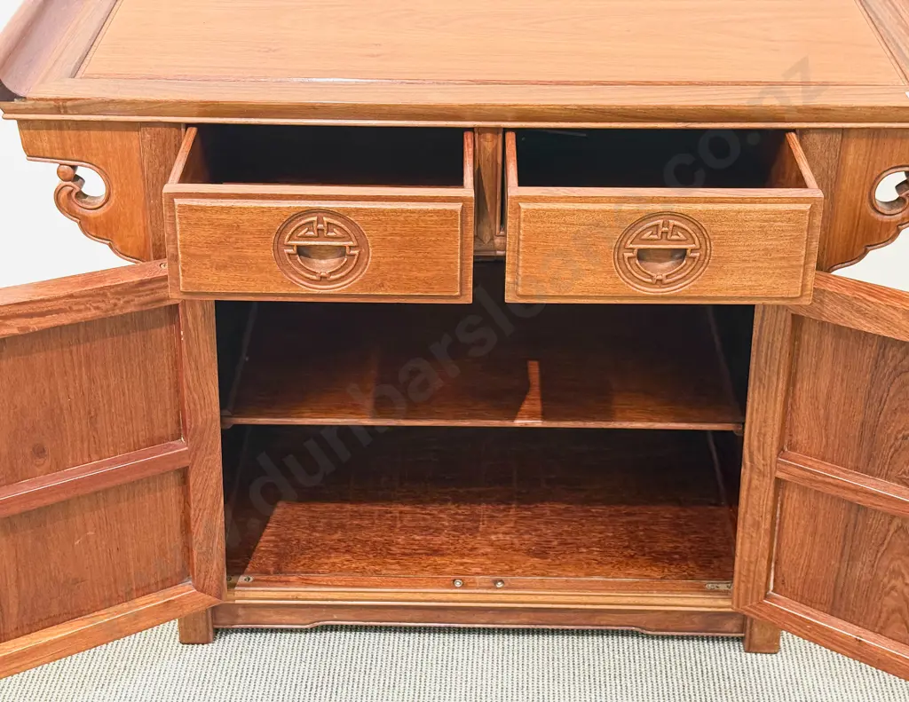 Chinese Rosewood Side Cabinet Image 1++