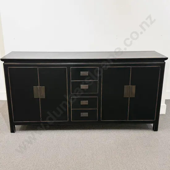 Chinese Black Lacquered Sideboard