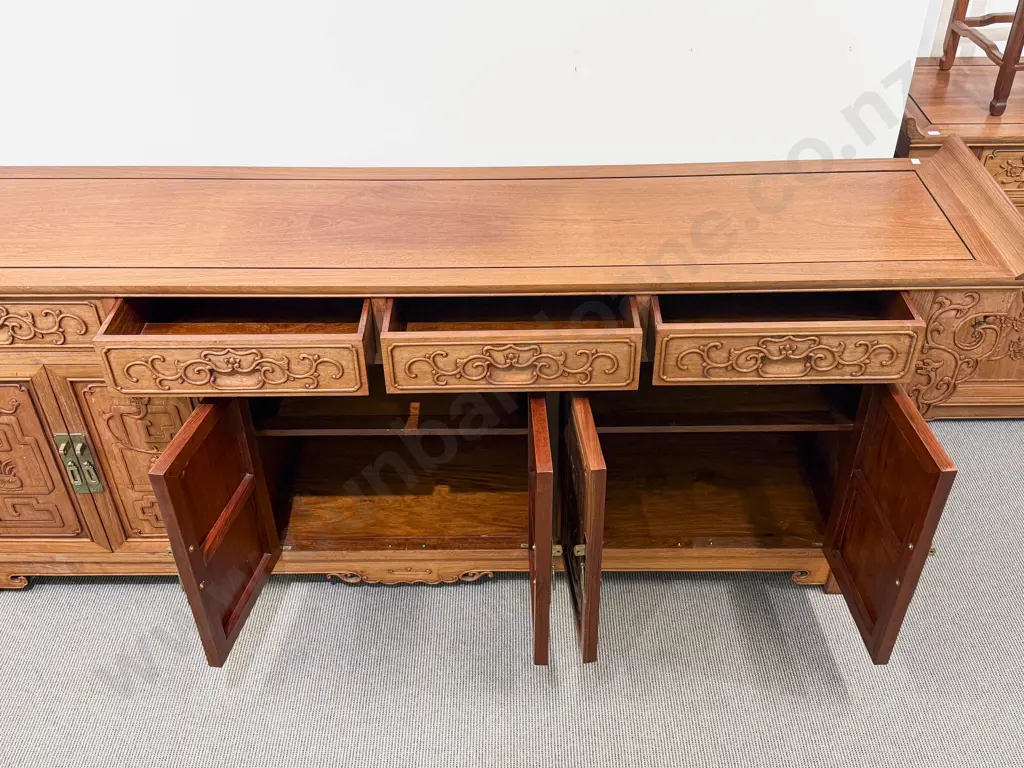 Large Chinese Rosewood Sideboard Image 1++