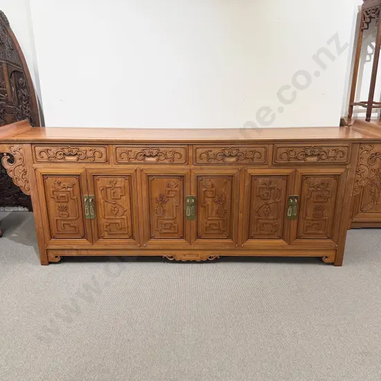Large Chinese Rosewood Sideboard