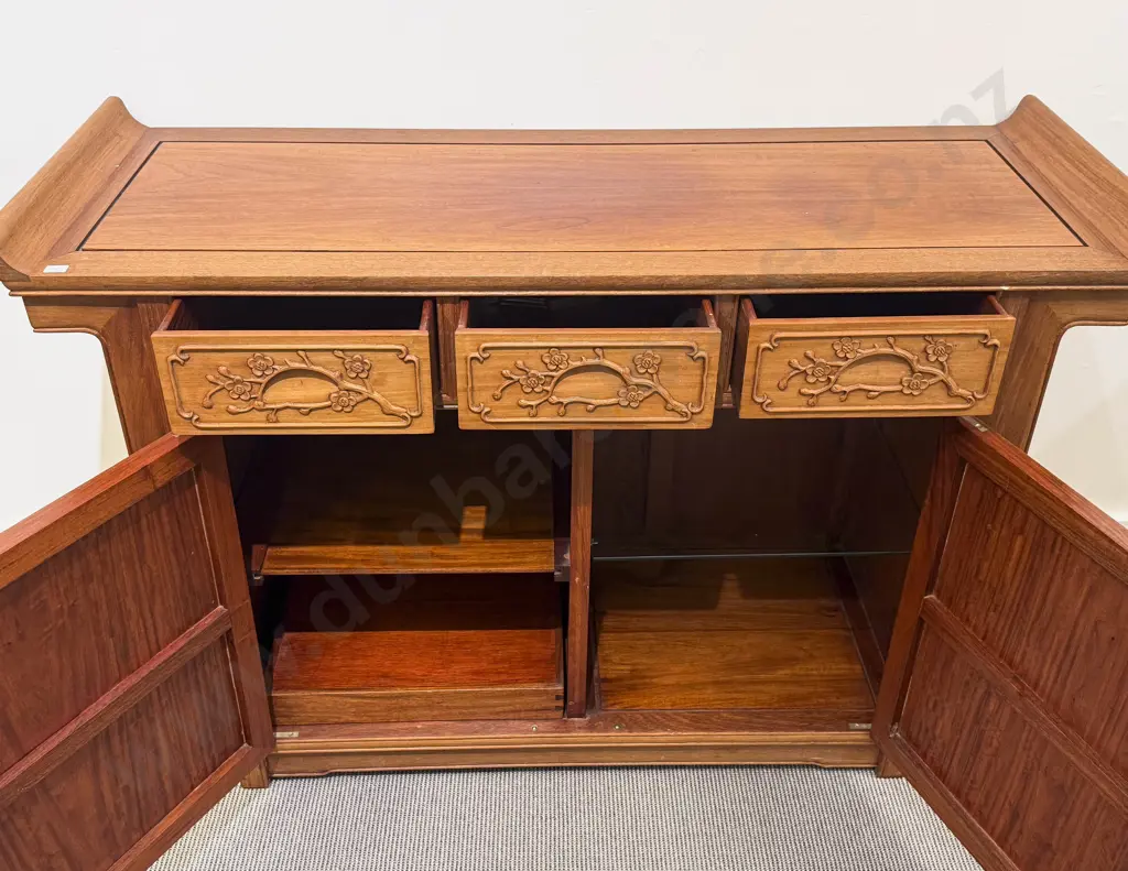 Chinese Rosewood Three Piece Bedroom Suite Image 1++