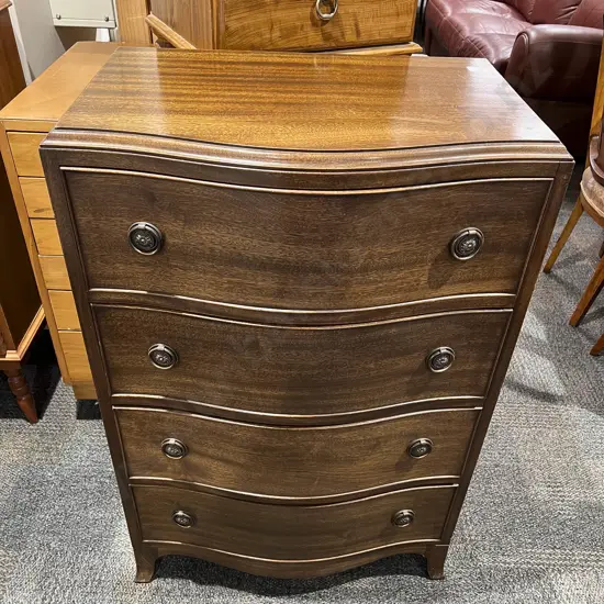 Reproduction Serpentine Chest of Drawers
