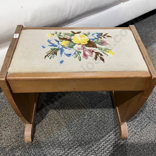 Tapestry Topped Stool