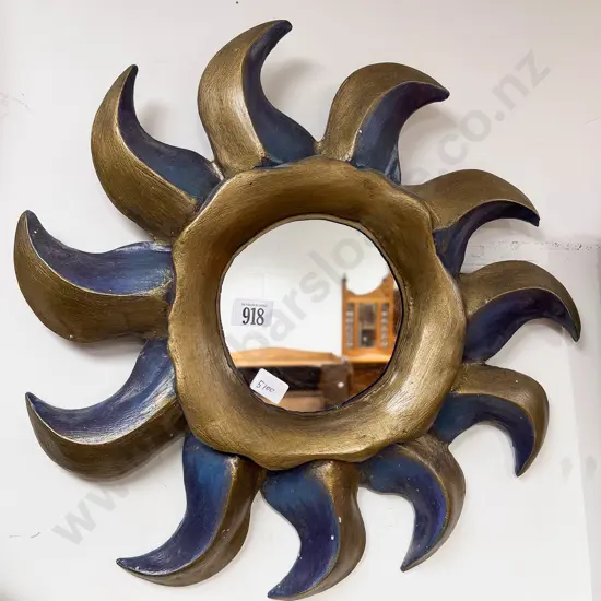 Decorative Sun Form Wall Mirror